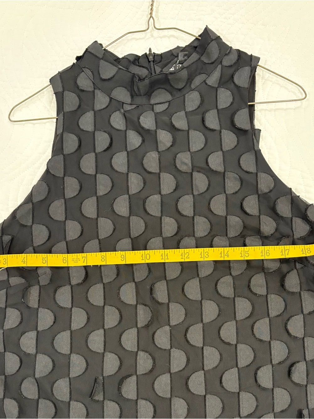Black Sleeveless Polka-Dot Midi Dress - Picture 5 of 7